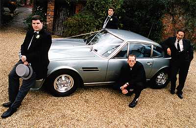 [4 blokes and an aston martin]